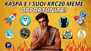 Bitcoin cosa succede Kaspa e i suoi meme KRC20 elencati sui Cex Opportunità [upl. by Enej]