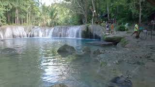 Cambugahay Falls  walking tour  siquijor philippines 4k paradise waterfall travel [upl. by Kirsten]