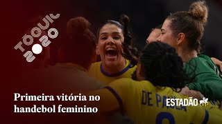 Tóquio 2020 seleção feminina de handebol bate Hungria e conquista primeira vitória [upl. by Emarie]