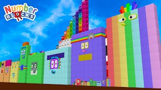 Numberblocks Cube Step Squad 70 vs 18 MILLION BIGGEST  Learn to Count Big Numbers [upl. by Ellennaj]