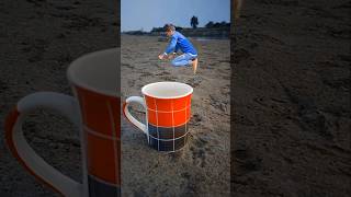 Cup ke saath magical videography 📲😲 shorts [upl. by Aihsekan]