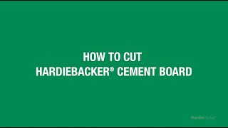 How to Cut HardieBacker Cement Board [upl. by Novak292]