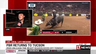 Professional Bull Riders return to Tucson for 2025 season [upl. by Moulden]