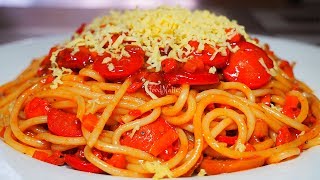 SPAGHETTI  THE BEST AND SIMPLE WAY TO MAKE SPAGHETTI FILIPINO STYLE  FOODNATICS [upl. by Neeruan]