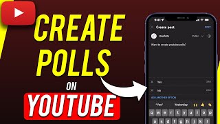 How to Make a Poll on YouTube [upl. by Gregrory237]