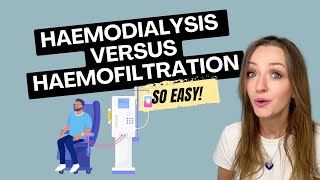 Haemodialysis vs Haemofiltration CRRT CVVHF [upl. by Halyahs483]