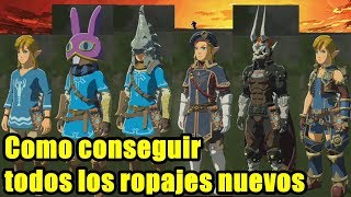 DLC2 Zelda  Breath of the Wild  Como conseguir los nuevos ropajes y objetos nuevos [upl. by Boudreaux]