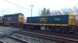 GP9 Slug Engine on CSX Freight Train [upl. by Jennine]