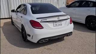 2016 Mercedes C200 Stage 2 280Hp Valved exhaust  Accelerate  Burbles [upl. by Anerual]