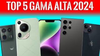 TOP 5 MEJORES TELÉFONOS de GAMA ALTA 2024  Los 5 mejores celulares del mercado 2024 [upl. by Nerrag929]