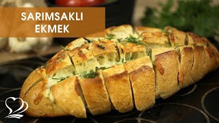 Kolay Pratik ve Lezzetli SARIMSAKLI EKMEK Tarifi [upl. by Nevsa]