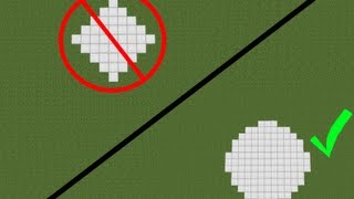 How to make a PERFECT CIRCLE in Minecraft [upl. by Helfand]