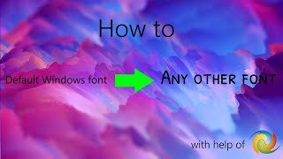 How to change default font in Windows feat Winaero Tweaker [upl. by Glori]