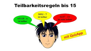 Teilbarkeitsregeln bis 15 [upl. by Morril]