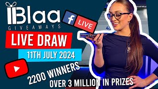 BLAA GIVEAWAYS  LIVE DRAW  11th July 2024 [upl. by Sedicla789]