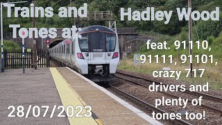 100 SUBSCRIBER SPECIAL Trains and Tones at Hadley Wood 28072023 [upl. by Atiuqihs]