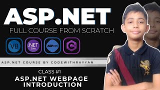 ASPNET Introduction  ASPNET Tutorial  Class 1  Hindi [upl. by Ayhdiv70]