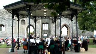 Welbeck Estates Brass Band performed at Newark Castle James bond music theme [upl. by Rozek]