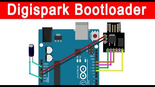 How To Burn Micronucleus Bootloader On The Digispark Kickstarter Attiny85 [upl. by Chandos]