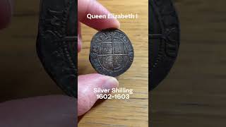 Coin of Queen Elizabeth I 16021603 Tudor Arms coin silver numismatics history royal [upl. by Bella422]