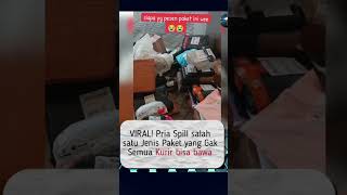 Momen Kurir Spil Paket Apa Aja Tidal Bisa Diantarkan shorts trending viralvideo beritaviral [upl. by Etteuqal]