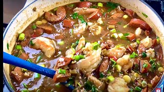 Amazing Seafood Gumbo Recipe 🍤🦀🔥 [upl. by Akieluz]