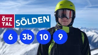 Ski Sölden • Blue 6 3b 10 9 • 5km long 4K [upl. by Woodson610]