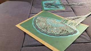 The Craft Corner  How to Stiffen Handmade Bobbin Lace [upl. by Nolahp]