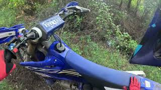 Yamaha YZ250X amp YZ250FX Pt 1 Fast single track on a Saturday afternoon Eastern NC 81724 [upl. by Namus]