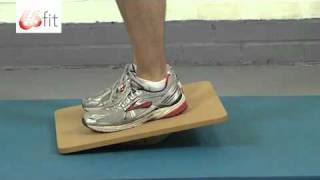 66fit RockerWobble Board Exercises  Tilts by Physiosuppliescom [upl. by Aicatan]