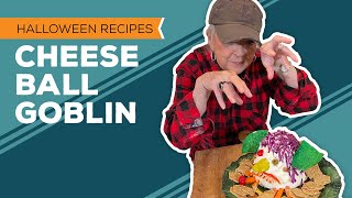 Love amp Best Dishes Cheese Ball Goblin Recipe  Halloween Party Food Ideas [upl. by Anelrihs236]