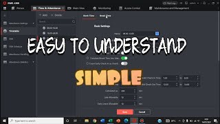 SETTING TIME ATTENDANCE HIKVISION VIA IVMS4200  Hikvision Setup Guide [upl. by Mharg705]