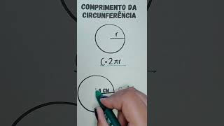 👩🏻‍🏫📚🤯 Comprimento da circunferência matematica dicasdematematica enem matemática [upl. by Ahsini]