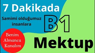 Sadece 7 dakikada B1 Almanca Mektup Yazmak informell einen Brief schreiben [upl. by Niall]