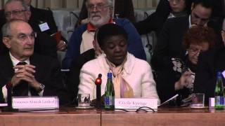 Cécile Kyenge  IV Conferenza Fondazione Rita LeviMontalcini Onlus [upl. by Wandie]