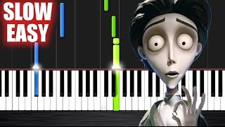 Victors Piano Solo Corpse Bride  SLOW EASY Piano Tutorial by PlutaX [upl. by Runkle]