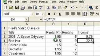 Microsoft Excel Tutorial for Beginners 3  Calculations Formulas [upl. by Zobias]