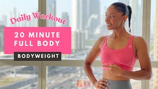 20min Full Body Workout  BODYWEIGHT  Build Muscle amp Strength [upl. by Alusru756]