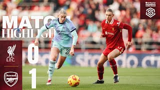 Alessia Russo Scores in Reds Defeat  Liverpool FC Women 01 Arsenal  Highlights [upl. by Laflam]