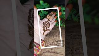 Easy Flower Mehndi Design  Rose Mehndi Design shorts [upl. by Marte375]