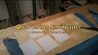 Make sanding easier How to cut sandpaper for your sander [upl. by Iana655]