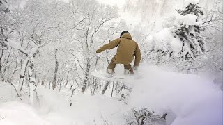 Japans Tree Snowboarding Paradise  Rusutsu CheckIn [upl. by Runkle]