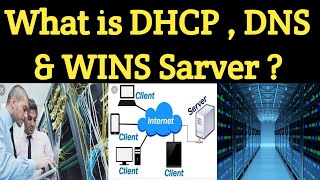 What is DHCP DNS and WINS Server explained in Hindi  IT WALA [upl. by Naesal]