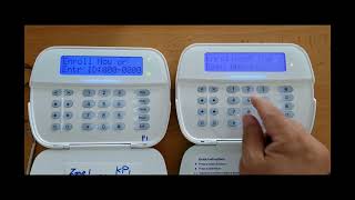 DSC NEO HS2LCDWF9 wireless keypad enroll [upl. by Nitin]