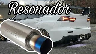 Muffler Resonador Rush Mitsubishi Lancer [upl. by Limaa]