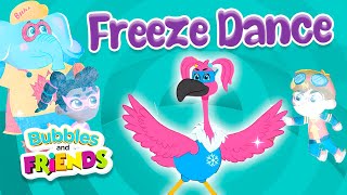 Flexis Freeze Dance Game  Bubbles and Friends  Full Episode amp Song For Kids [upl. by Eikcin]