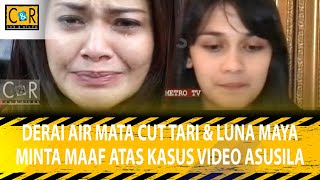 DERAI AIR MATA LUNA MAYA amp CUT TARI NGEMIS MINTA MAAF ATAS KASUS VIDEO SEGGS AU1L4 CEK amp RICEK [upl. by Norty]