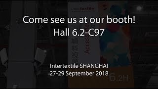 SUNMEI at Intertextile Shanghai Apparel Fabrics 2018  Setting Up [upl. by Aneerbas799]