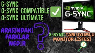 GSYNC FARKLARI NE ANLAMA GELİYOR  compatible ultimate [upl. by Cymbre]