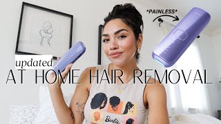 My Updated At home laser hair removal routine ft ULIKE [upl. by Malony]